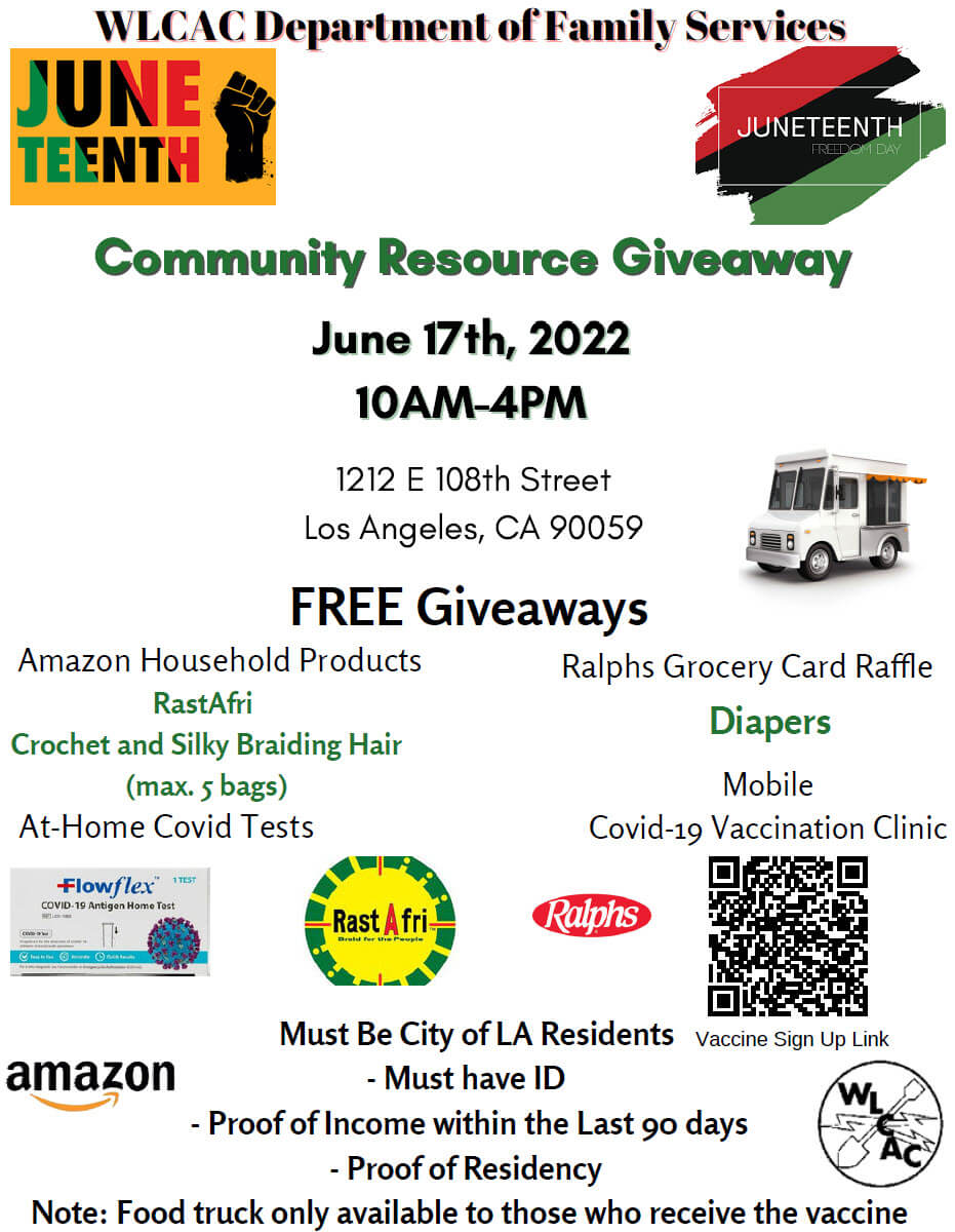 Juneteenth 2022 Community Resource Giveaway